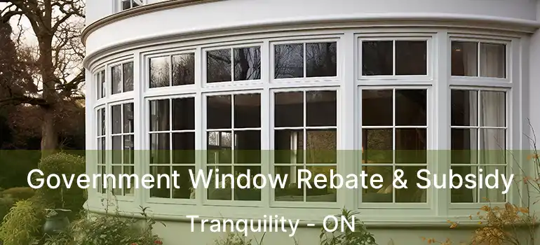  Government Window Rebate & Subsidy Tranquility - ON