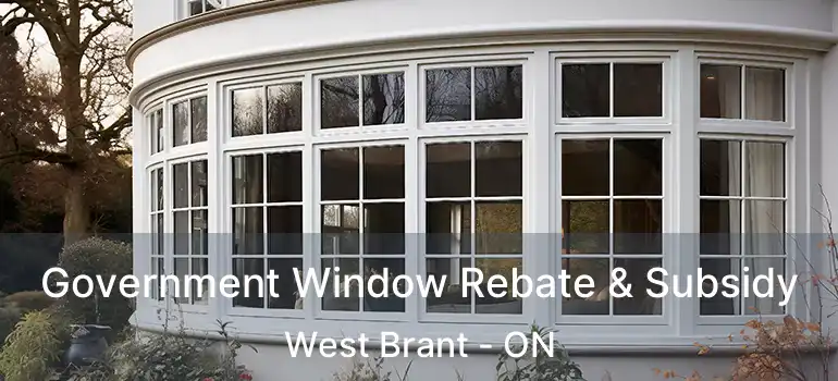  Government Window Rebate & Subsidy West Brant - ON
