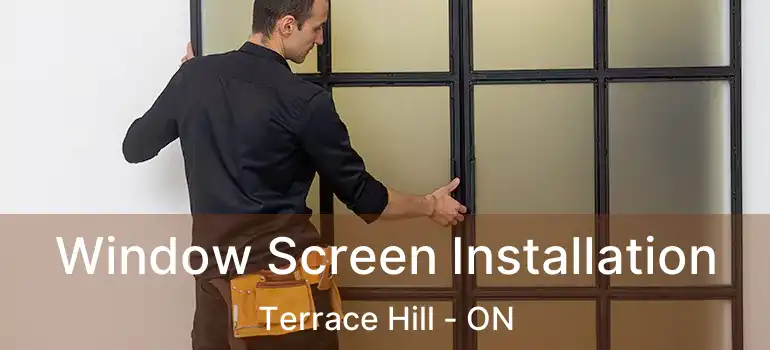  Window Screen Installation Terrace Hill - ON